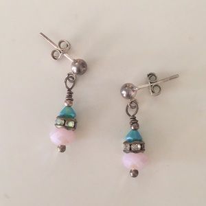 Hand Wired Dainty Sterling Silver Earrings